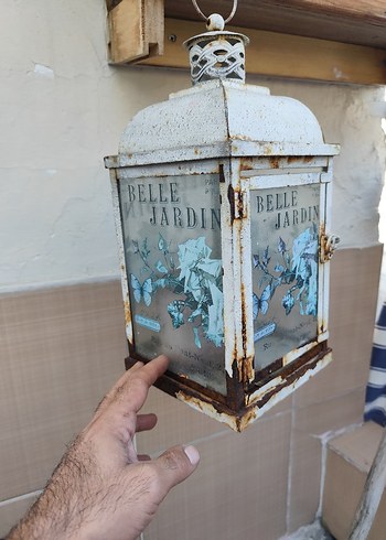 English Home BELLE JARDIN Beyaz Vintage Dekoratif Mumluk