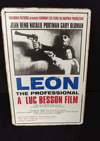 Leon The Professional Luc Besson Film metal posteri