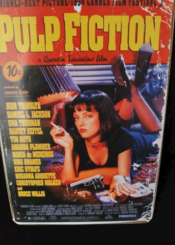  Beden Pulp Fiction Filmin metal posteri