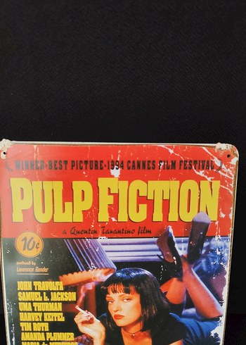  Pulp Fiction Filmin metal posteri