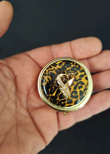 Leopar Desenli Vintage metal kutular - Görsel 7