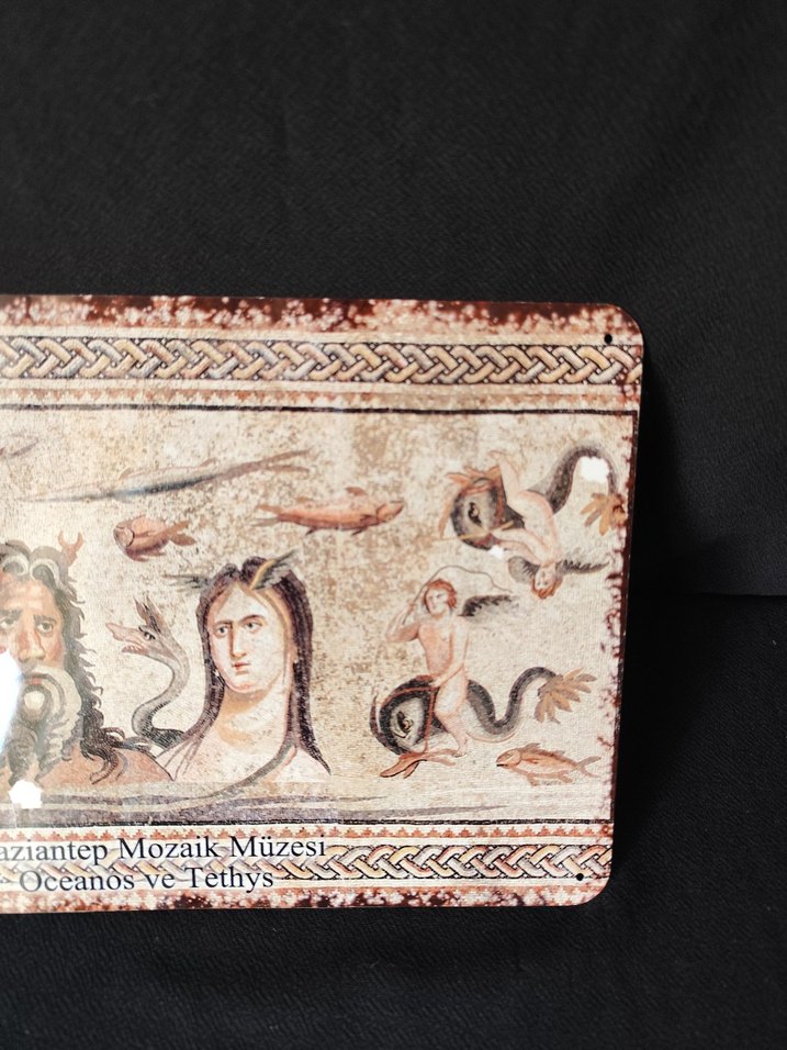 Mozaik Oceanos ve Tethys Metal tabela - Görsel 3