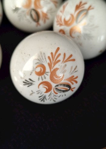 ESKİLERDEN Çiçek Desenli Seramik çekmece Topuzu - Görsel 4