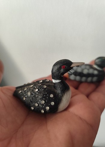 El Yapımı Gri Kuş Figürleri - Görsel 2