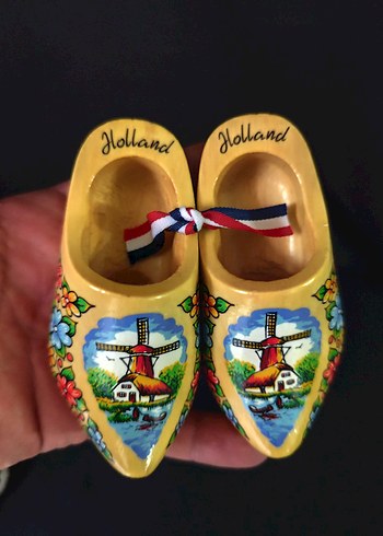 BÜYÜK BOY Hollanda Tahta Terlik Biblo - Görsel 2