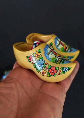 BÜYÜK BOY Hollanda Tahta Terlik Biblo - Görsel 3