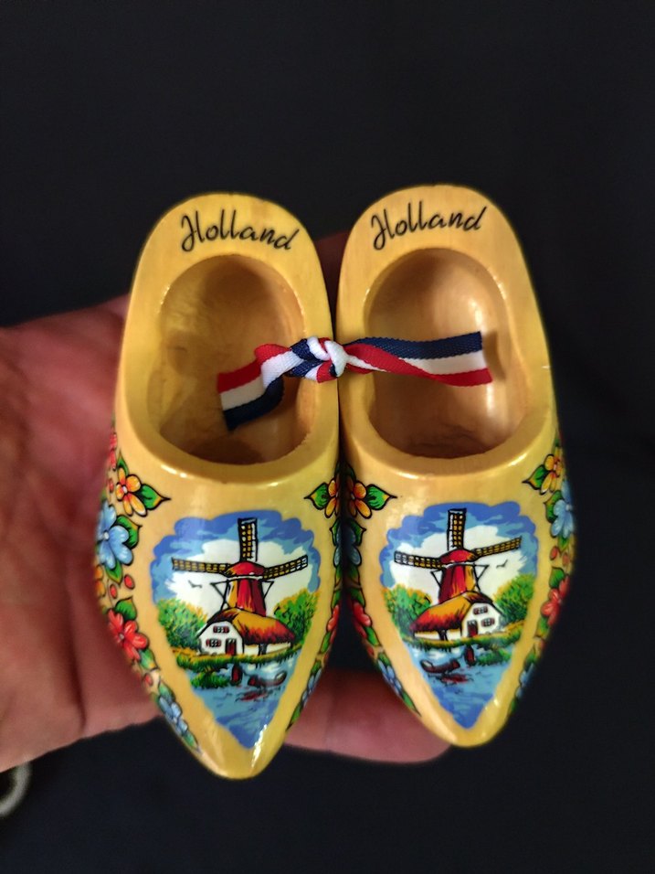 BÜYÜK BOY Hollanda Tahta Terlik Biblo - Görsel 2