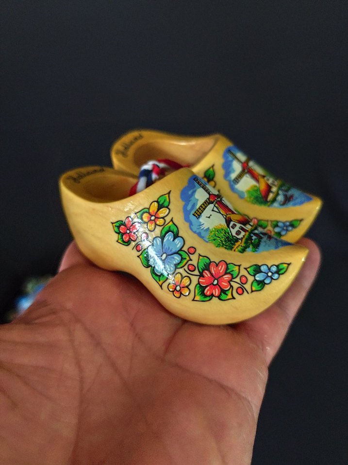 BÜYÜK BOY Hollanda Tahta Terlik Biblo - Görsel 3