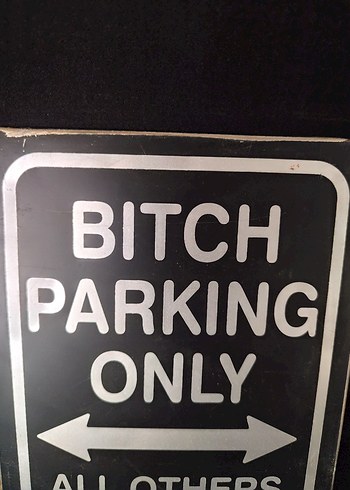 Sadece Bitch Park Yeri Metal Tabela - Görsel 2