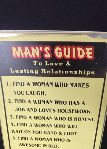 Erkekler İçin Aşk ve Kalıcı İlişkiler Rehberi Metal Levha - Görsel 2