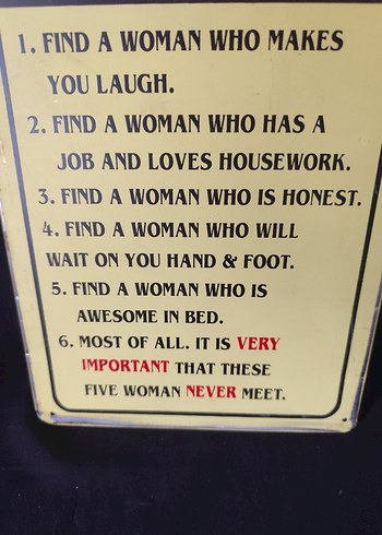 Erkekler İçin Aşk ve Kalıcı İlişkiler Rehberi Metal Levha - Görsel 3