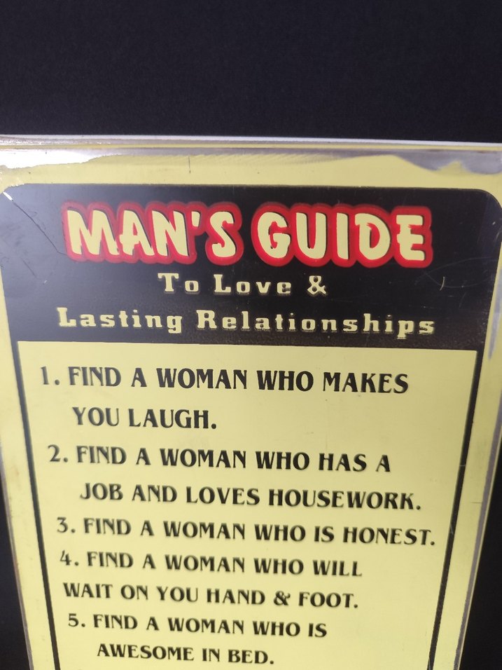 Erkekler İçin Aşk ve Kalıcı İlişkiler Rehberi Metal Levha - Görsel 2