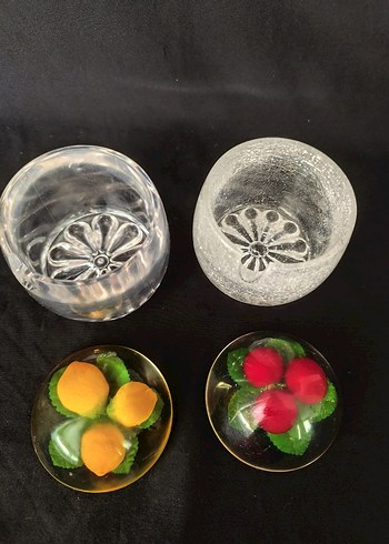 Vintage Lucite Kiraz Şeklinde Kapaklı Büyük Boy Kavanoz - Görsel 7