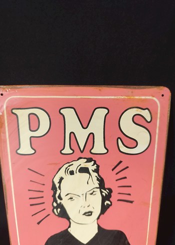 Pembe Pastel PMS Metal Dekor Tabela - Görsel 2