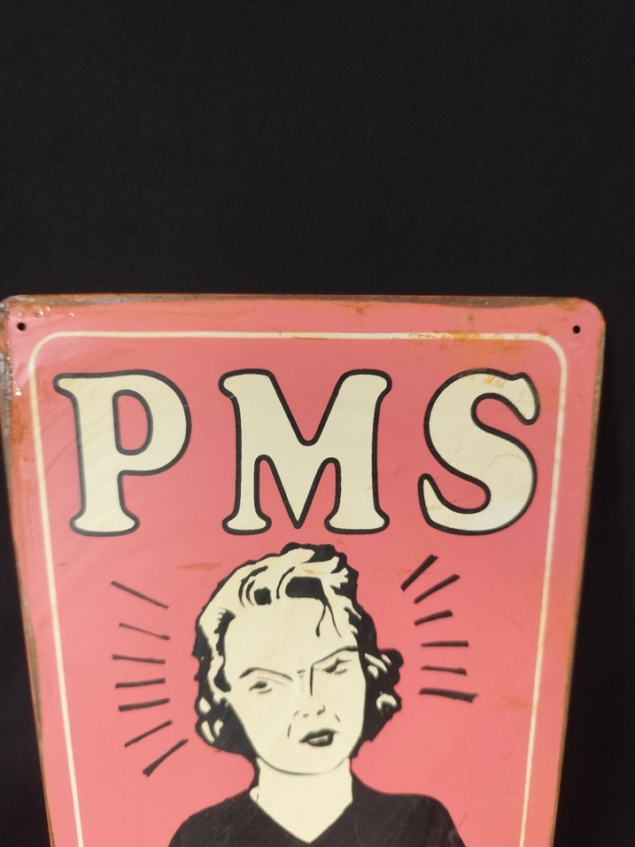 Pembe Pastel PMS Metal Dekor Tabela - Görsel 2