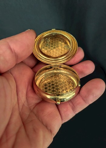 VİNTAGE Praha AYNALI METAL KUTU - Görsel 3