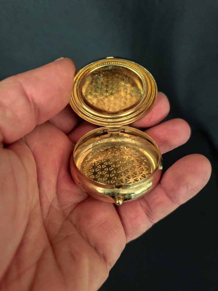 VİNTAGE Praha AYNALI METAL KUTU - Görsel 3