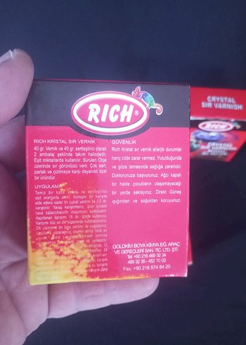 Beden Rich Crystal Sir Vernik