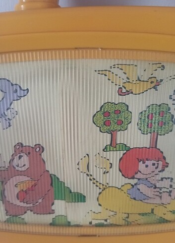  Vintage 1995 Redbox Wind Up Müzikal TV Kutusu 