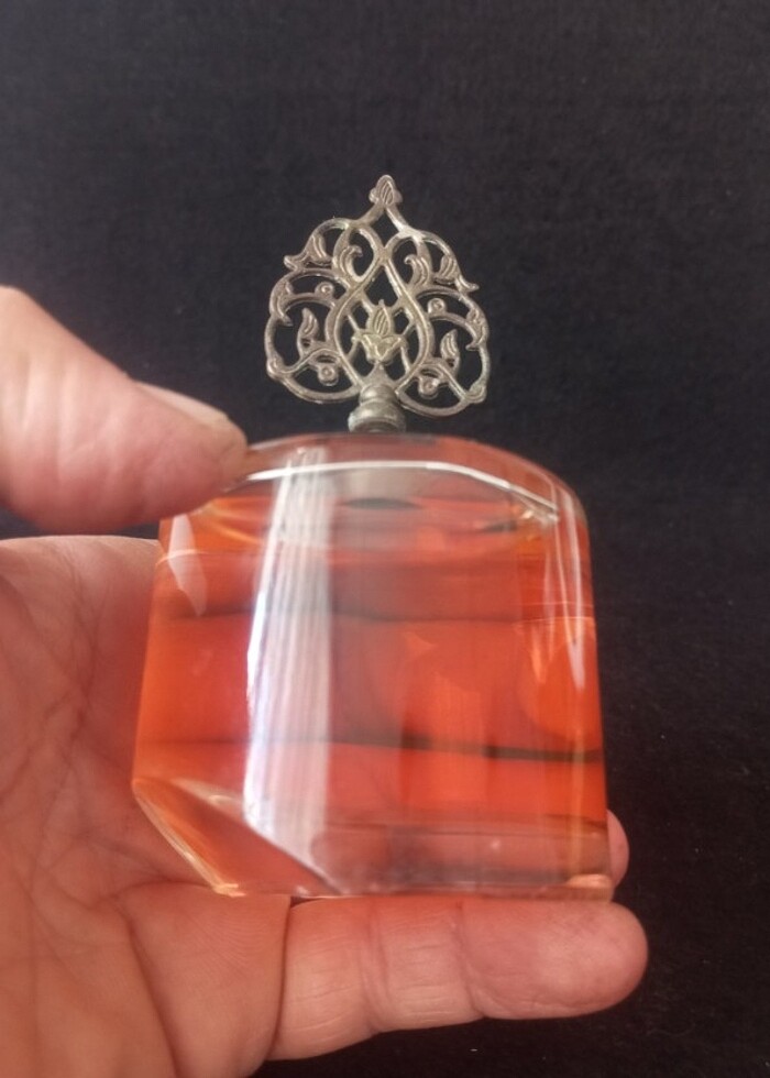 CAM METAL KAPAKLI KOKU ŞİŞESİ kolonya  - Görsel 3