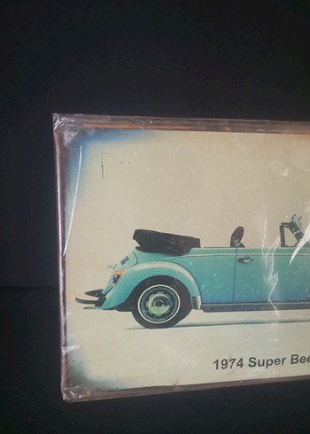 Diğer 1974 Super Beetle Cabriolet teneke Tablo