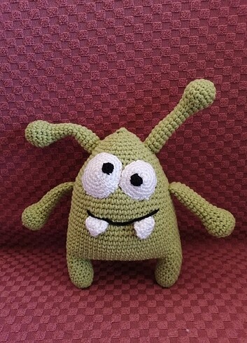  Beden YEŞİL CANAVAR - AMİGURUMİ - GREEN MONSTER - HAND MADE 