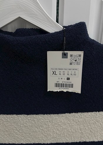 Çizgili Kolsuz Midi Triko Elbise - Görsel 3