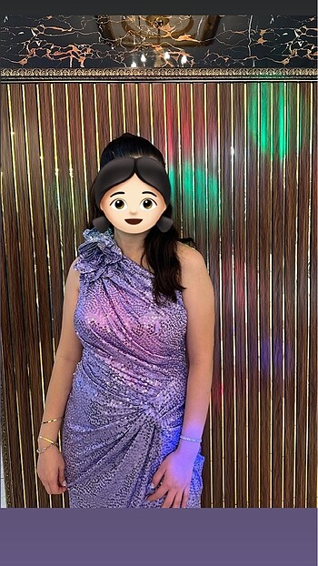 Zara Payetli abiye (marka temsili )