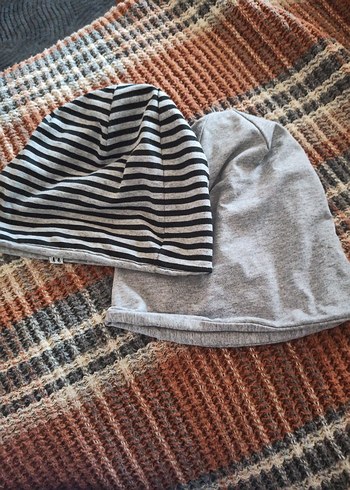 Çocuk penye Bere Seti - Görsel 2