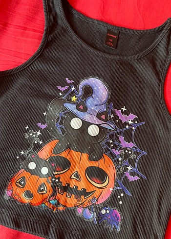 m Beden Shein halloween üst crop top