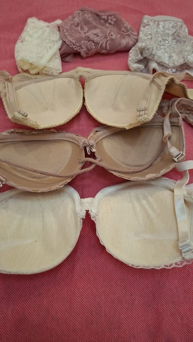 Bej Bohem Tarzı Dantelli Midi Sütyen - Görsel 2