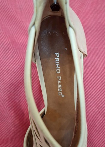 Bej Stiletto Topuklu Kadın Sandalet - Görsel 3