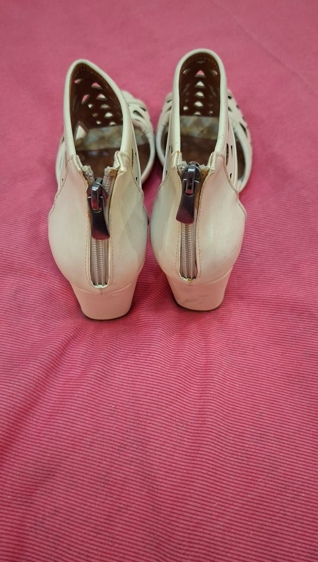 Bej Stiletto Topuklu Kadın Sandalet - Görsel 5