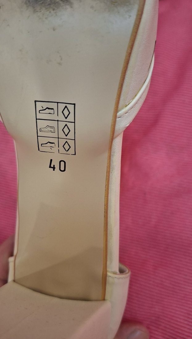 Bej Stiletto Topuklu Kadın Sandalet - Görsel 4