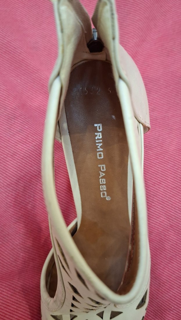 Bej Stiletto Topuklu Kadın Sandalet - Görsel 3