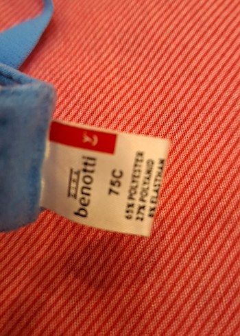 Mavi Çizgili Mini Askılı Kadın Pijama Takımı - Görsel 2