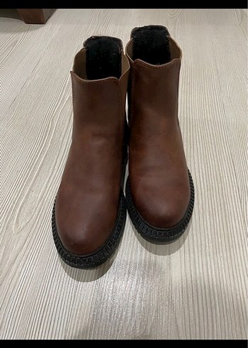 LC Waikiki Kahverengi Deri Kadın Botlar
