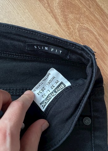 Erkek Siyah Regular Fit Denim Jean - Görsel 3