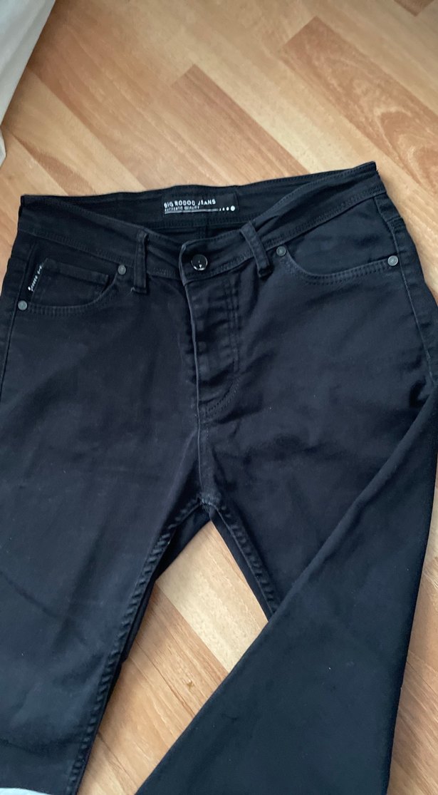 Erkek Siyah Regular Fit Denim Jean - Görsel 2