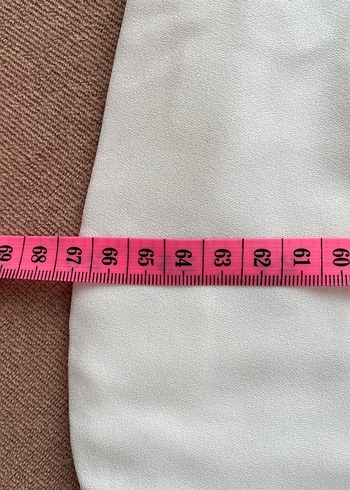 s Beden Düğmeli Beyaz Kadın Blazer Ceket