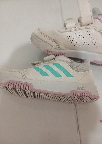 30 Beden beyaz Renk Kız Çocuk Beyaz Cırt Cırtlı Spor Ayakkabı