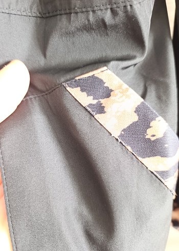 Leopar Desenli Kadın Yağmurluk, Fermuarlı, Uzun - Görsel 4