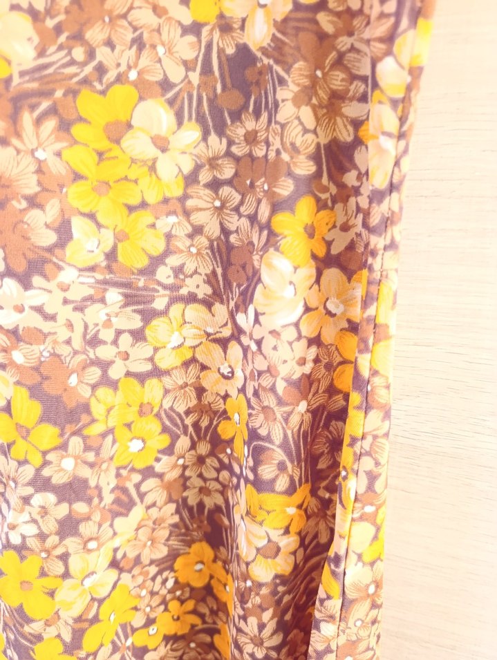 Bohem V Yaka Kolsuz Uzun Elbise - Görsel 3