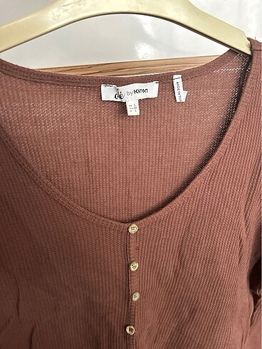 l Beden kahverengi Renk Koton crop