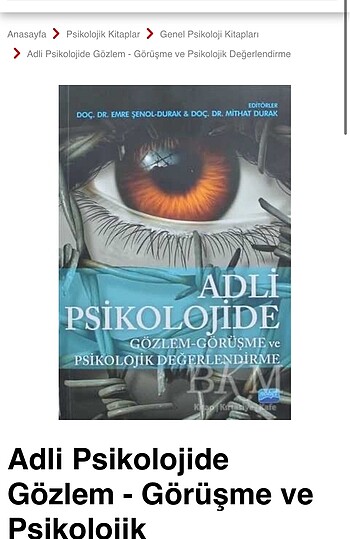  Adli psikolojide gözlem görüşme pdf