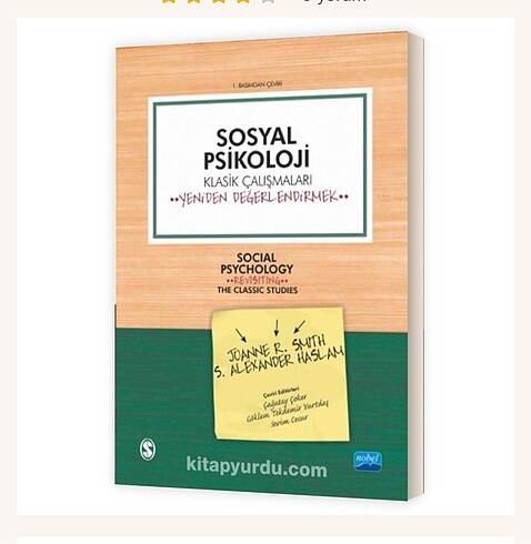 Sosyal psikoloji klasik çalışmaları yeniden değerlendirmek pdfi