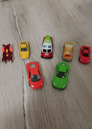 Renkli metal Oyuncak Araba Seti - Görsel 2