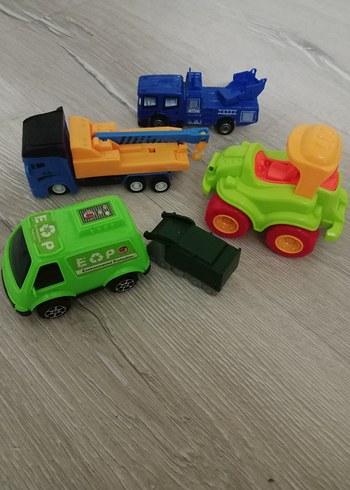 Renkli Oyuncak Araba Seti - Görsel 2