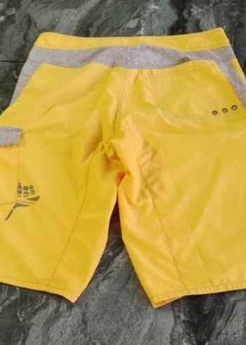 Gri Baskılı Sarı Adidas Erkek Şort - Görsel 8