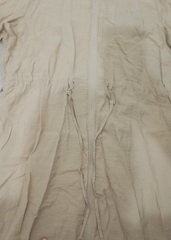 Kadın Bej Bohem Tarz Uzun Salaş Sabahlık - Görsel 3